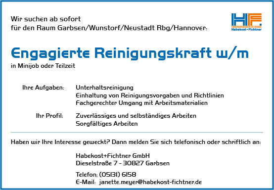 Stellenanzeige